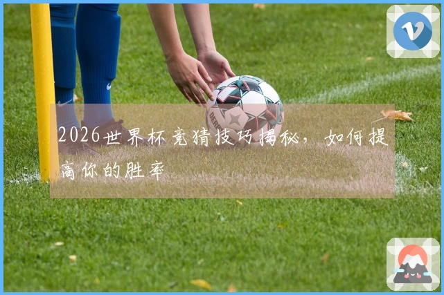 2026世界杯竞猜技巧揭秘，如何提高你的胜率